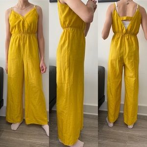 Yellow Wide Leg Jumpsuit